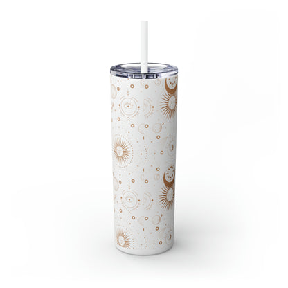 Celestial Skinny Tumbler with Straw