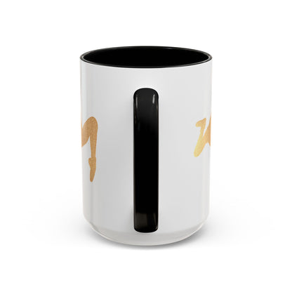 Gold Dancer Accent Coffee Mug