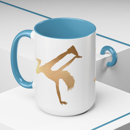 Gold Dancer Accent Coffee Mug