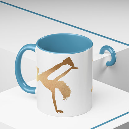 Gold Dancer Accent Coffee Mug