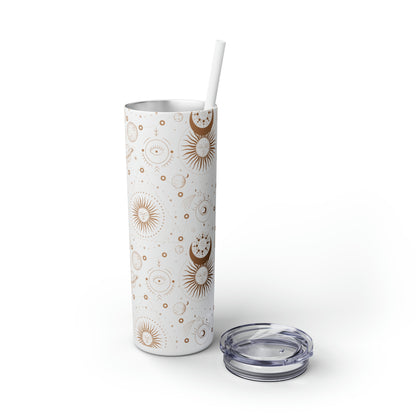 Celestial Skinny Tumbler with Straw