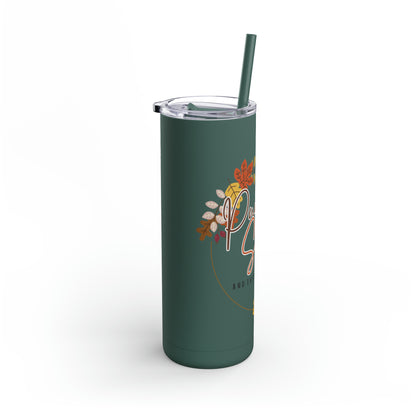 Pumpkin Spice Maars Maker Skinny Matte Tumbler