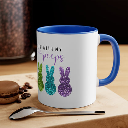 Easter Peeps Accent Mug