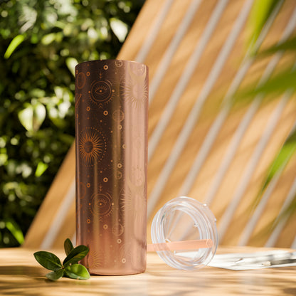 Celestial Skinny Tumbler with Straw