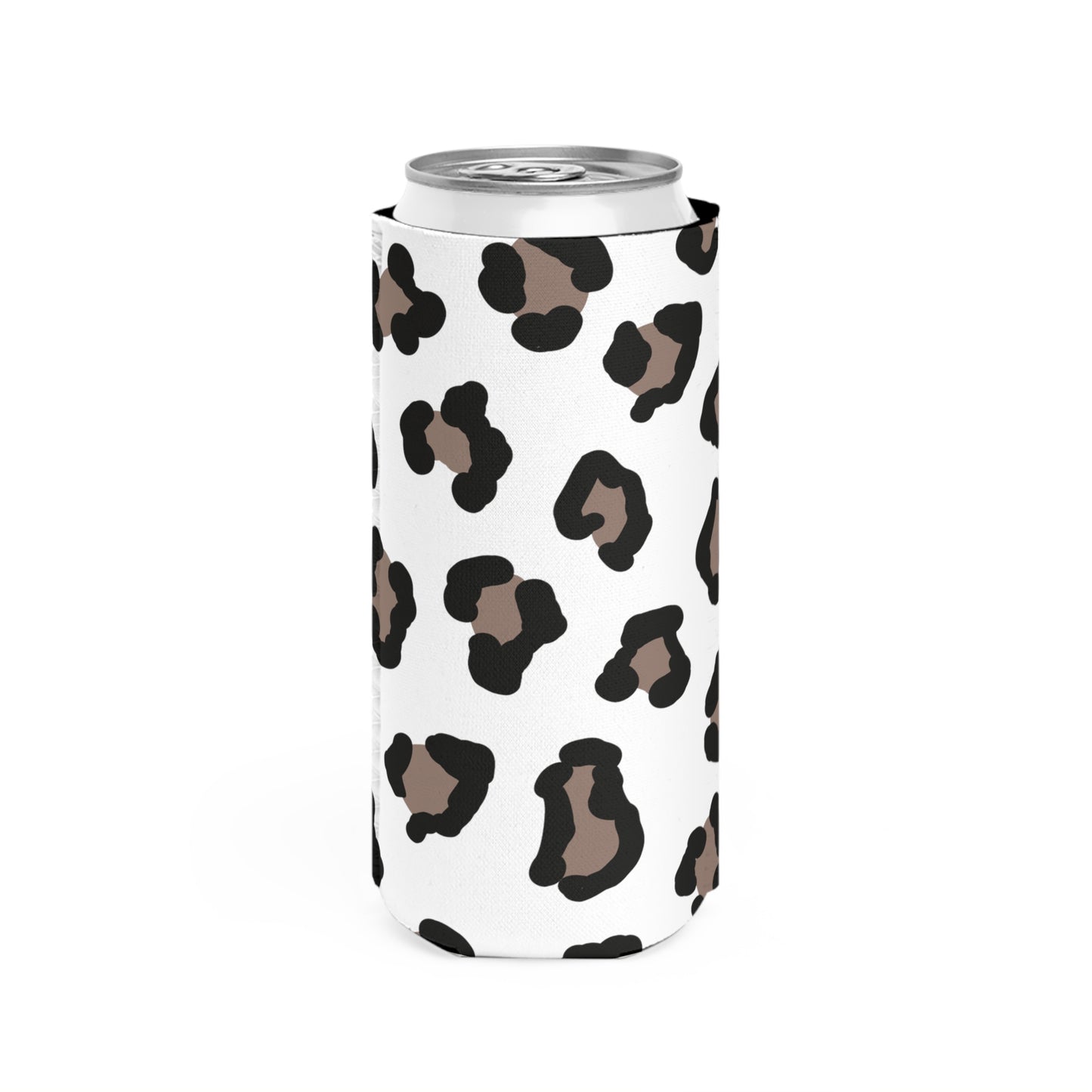 Leopard Print Slim Can Cooler