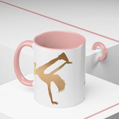 Gold Dancer Accent Coffee Mug