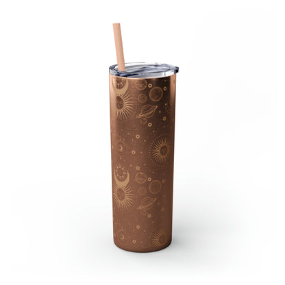 Celestial Skinny Tumbler with Straw