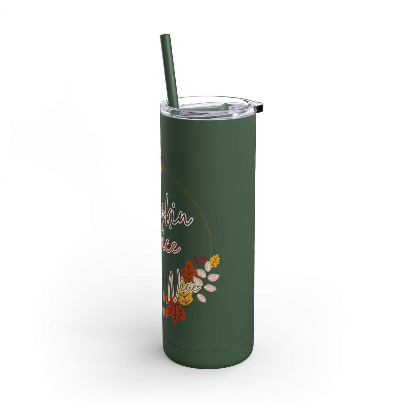 Pumpkin Spice Maars Maker Skinny Matte Tumbler