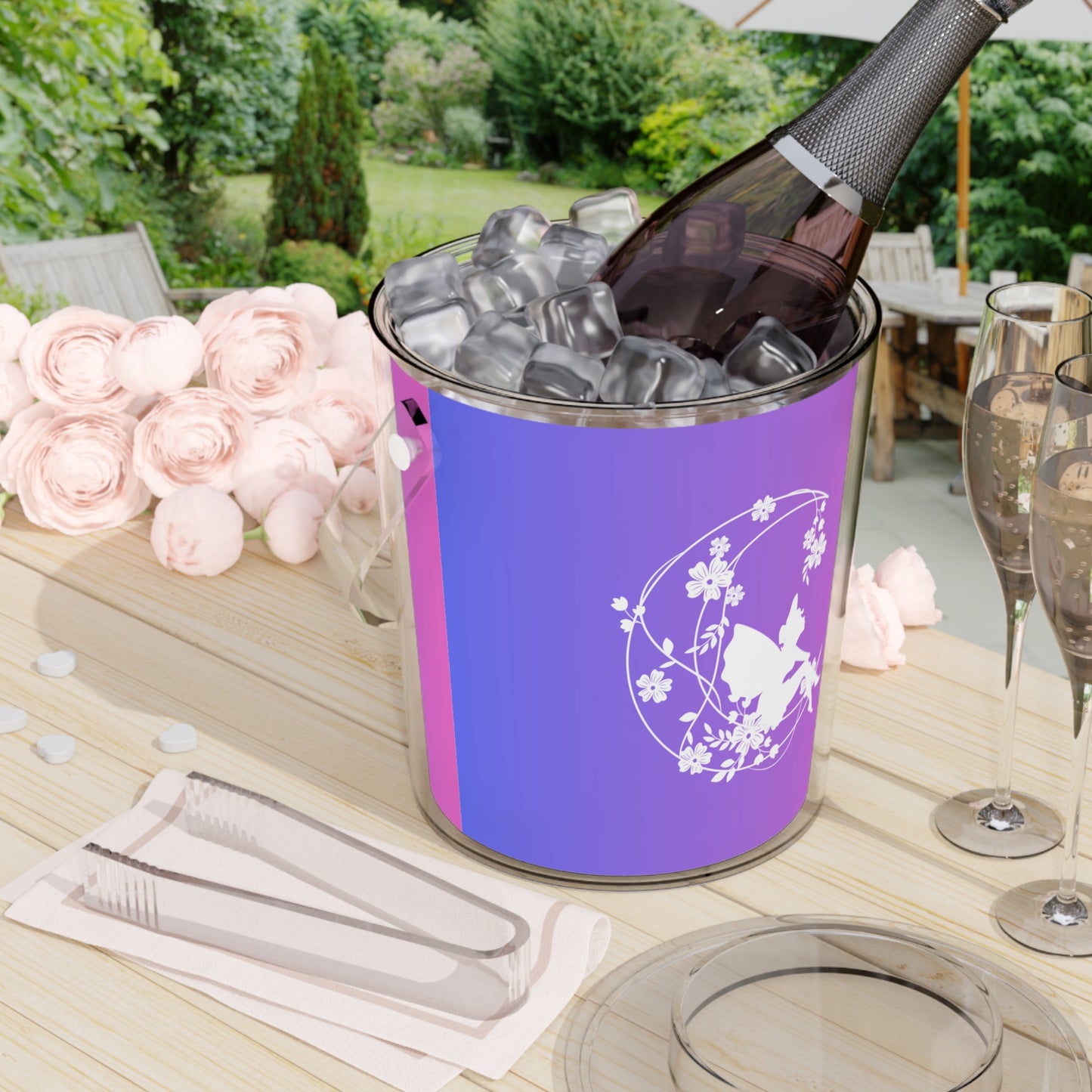 Fairy Ice Bucket with Tongs