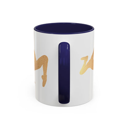 Gold Dancer Accent Coffee Mug