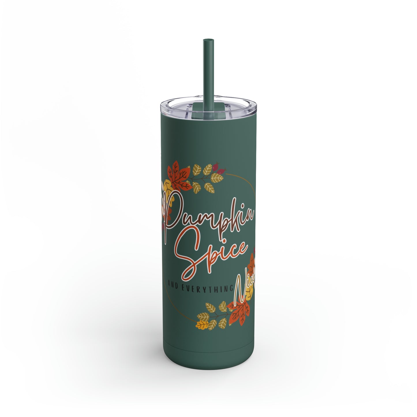 Pumpkin Spice Maars Maker Skinny Matte Tumbler