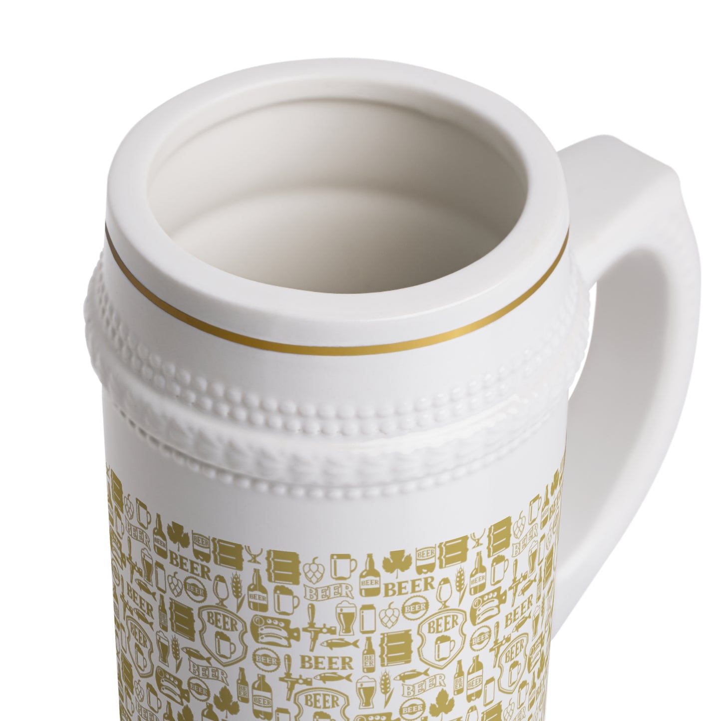 Gold Beer Stein Mug