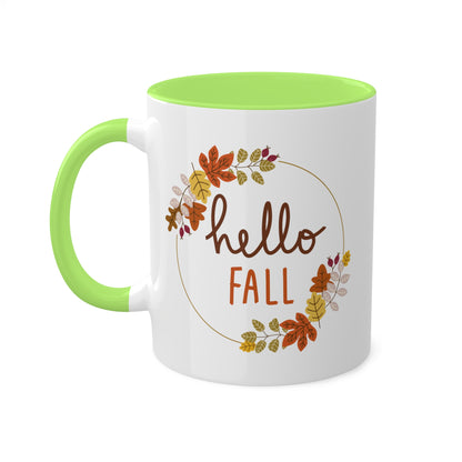 Hello Fall Colorful Mugs