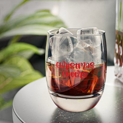 Christmas Cheers Whiskey Glass