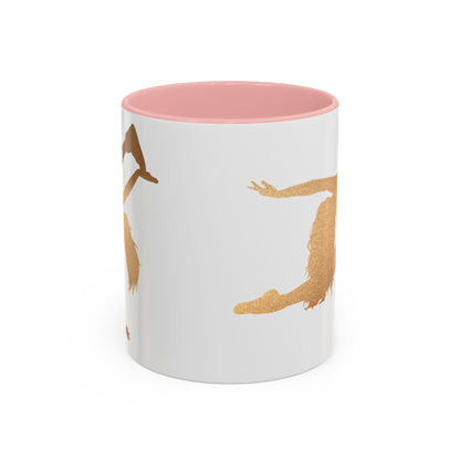 Gold Dancer Accent Coffee Mug