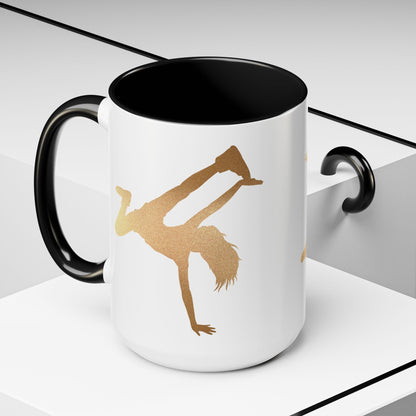 Gold Dancer Accent Coffee Mug