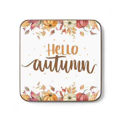 Hello Autumn Hardboard Back Coaster