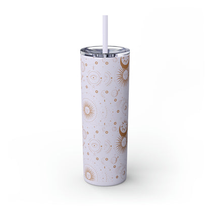 Celestial Skinny Tumbler with Straw