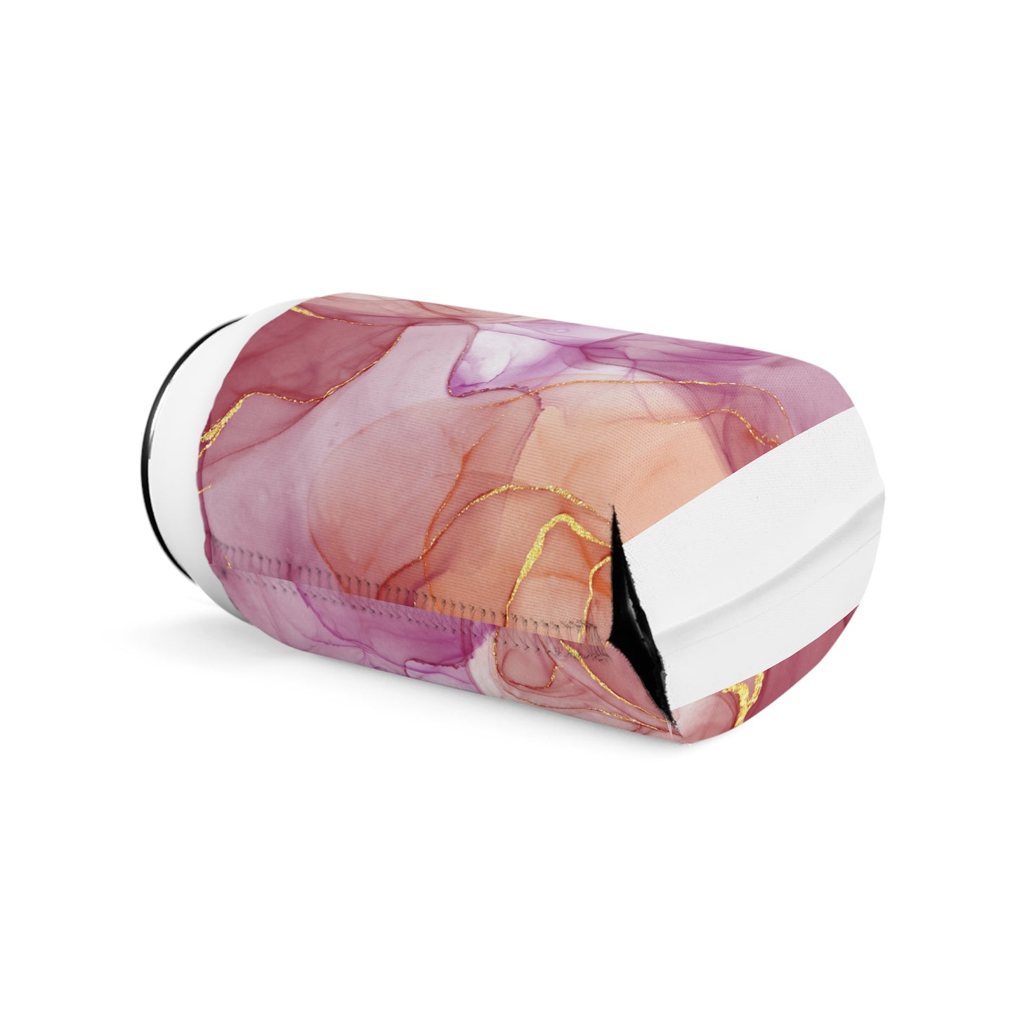 Pink Marble Can Cooler Sleeve