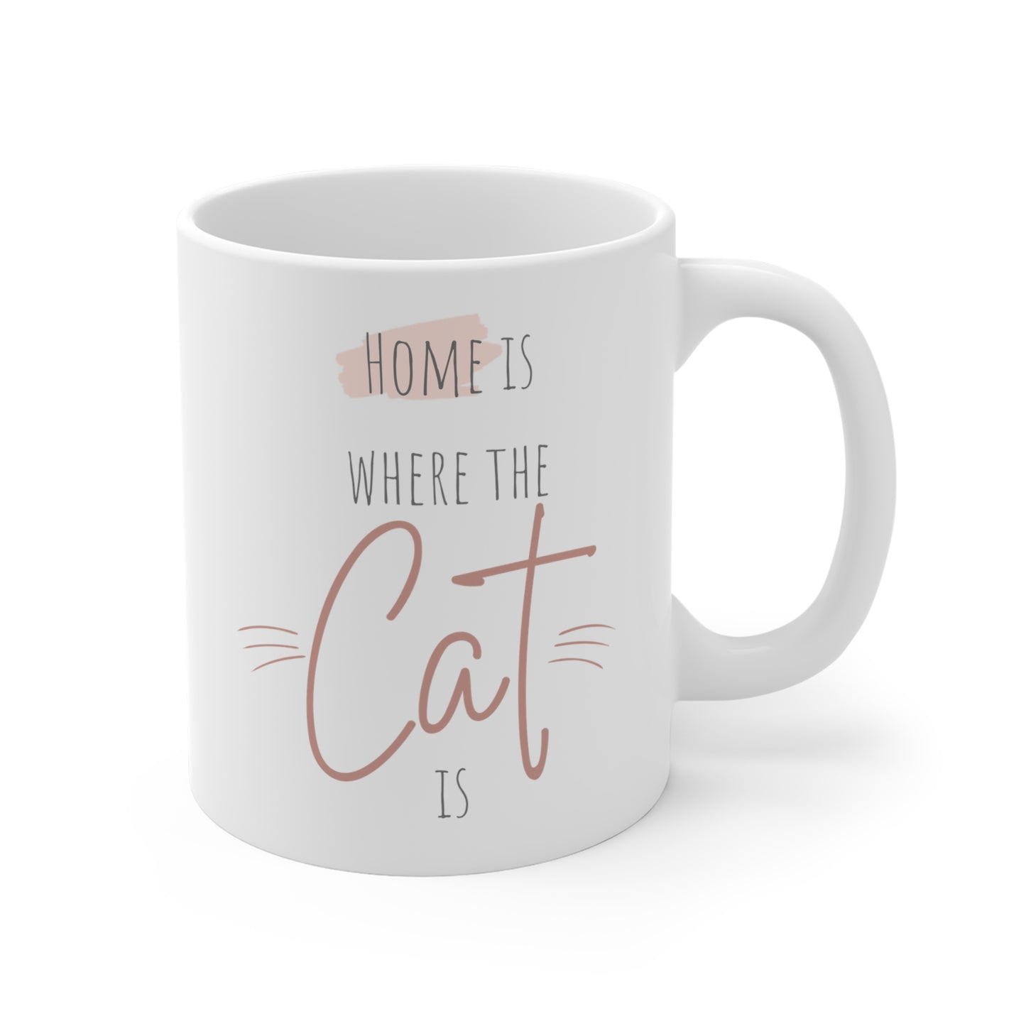 Home Is Where The Cat Is Ceramic Mug