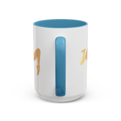 Gold Dancer Accent Coffee Mug