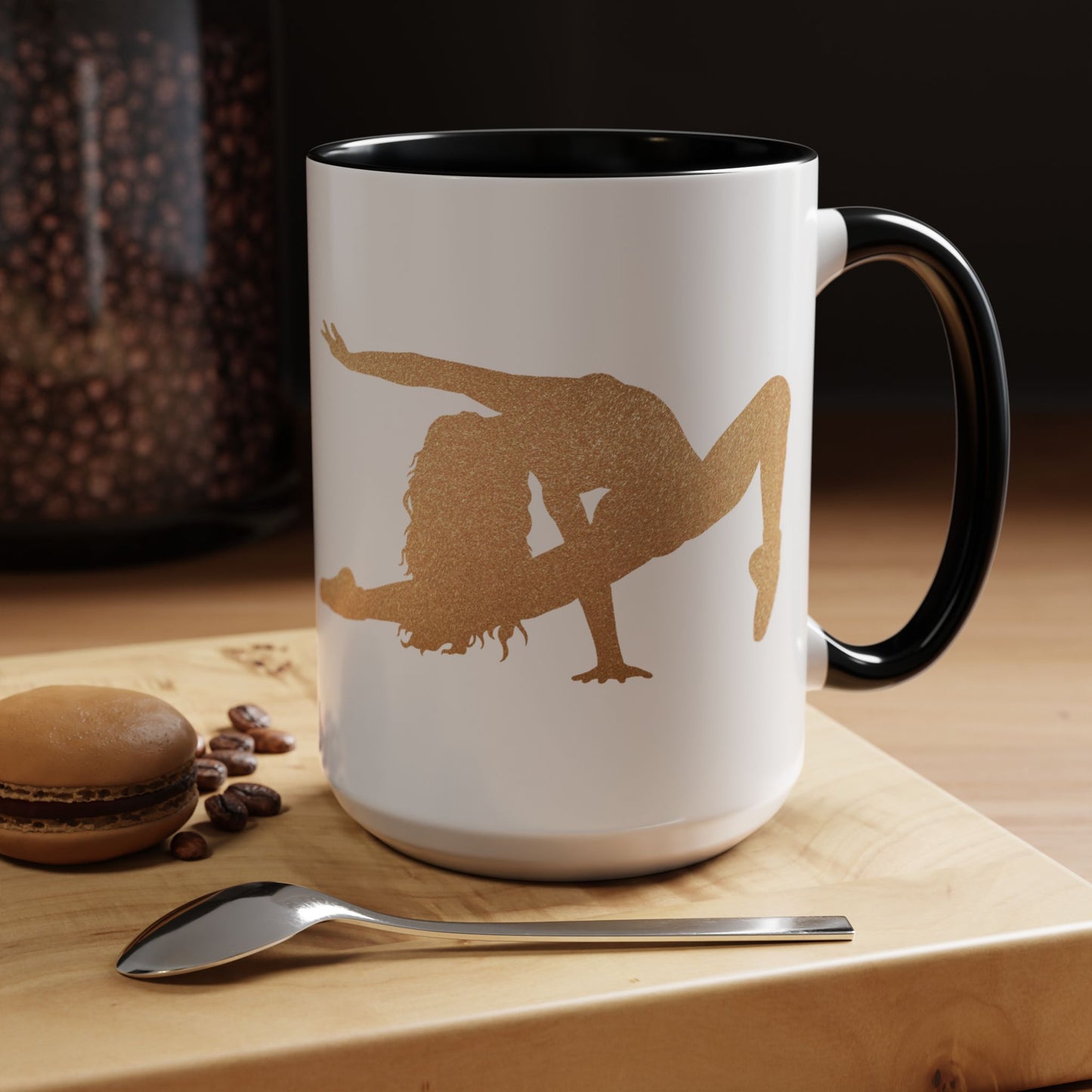 Gold Dancer Accent Coffee Mug