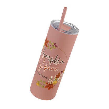 Pumpkin Spice Maars Maker Skinny Matte Tumbler