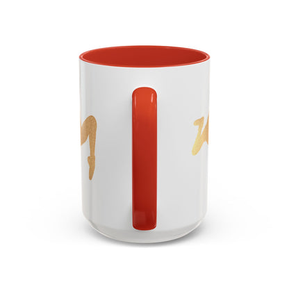 Gold Dancer Accent Coffee Mug