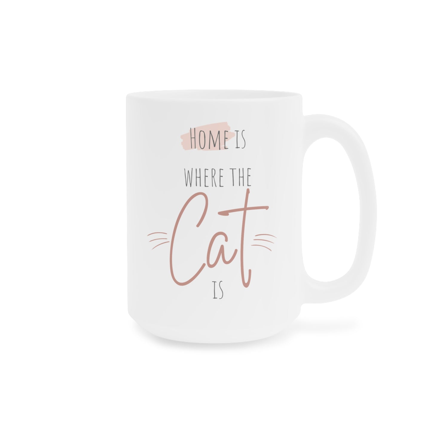 Home Is Where The Cat Is Ceramic Mug