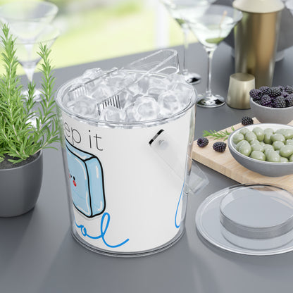 Keep It Cool Ice Bucket with Tongs