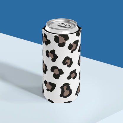 Leopard Print Slim Can Cooler