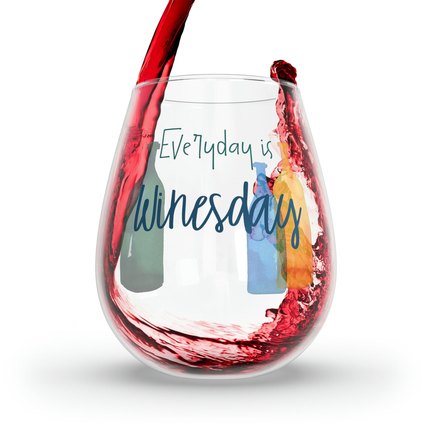 Everyday is Winesday Stemless Wine Glass