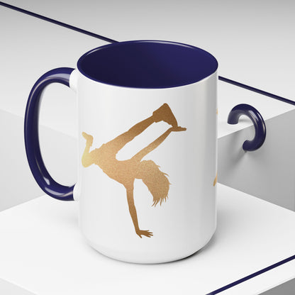 Gold Dancer Accent Coffee Mug