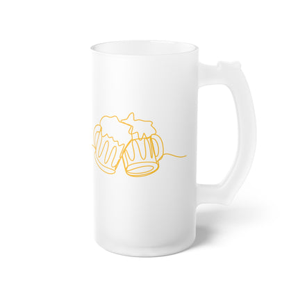 It's Beer O'Clock Frosted Glass Beer Mug