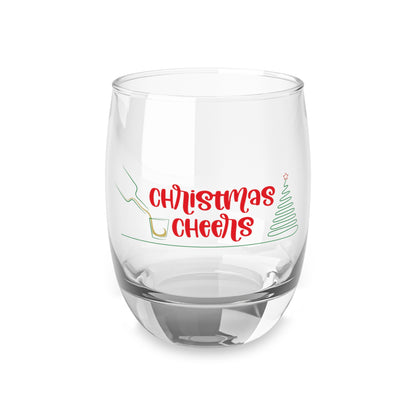 Christmas Cheers Whiskey Glass