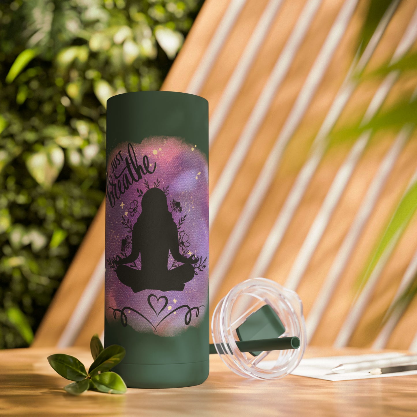 Just Breathe Maars Maker Skinny Matte Tumbler