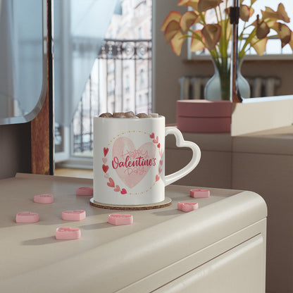 Valentine's Day Heart-Shaped Mug