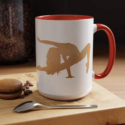 Gold Dancer Accent Coffee Mug