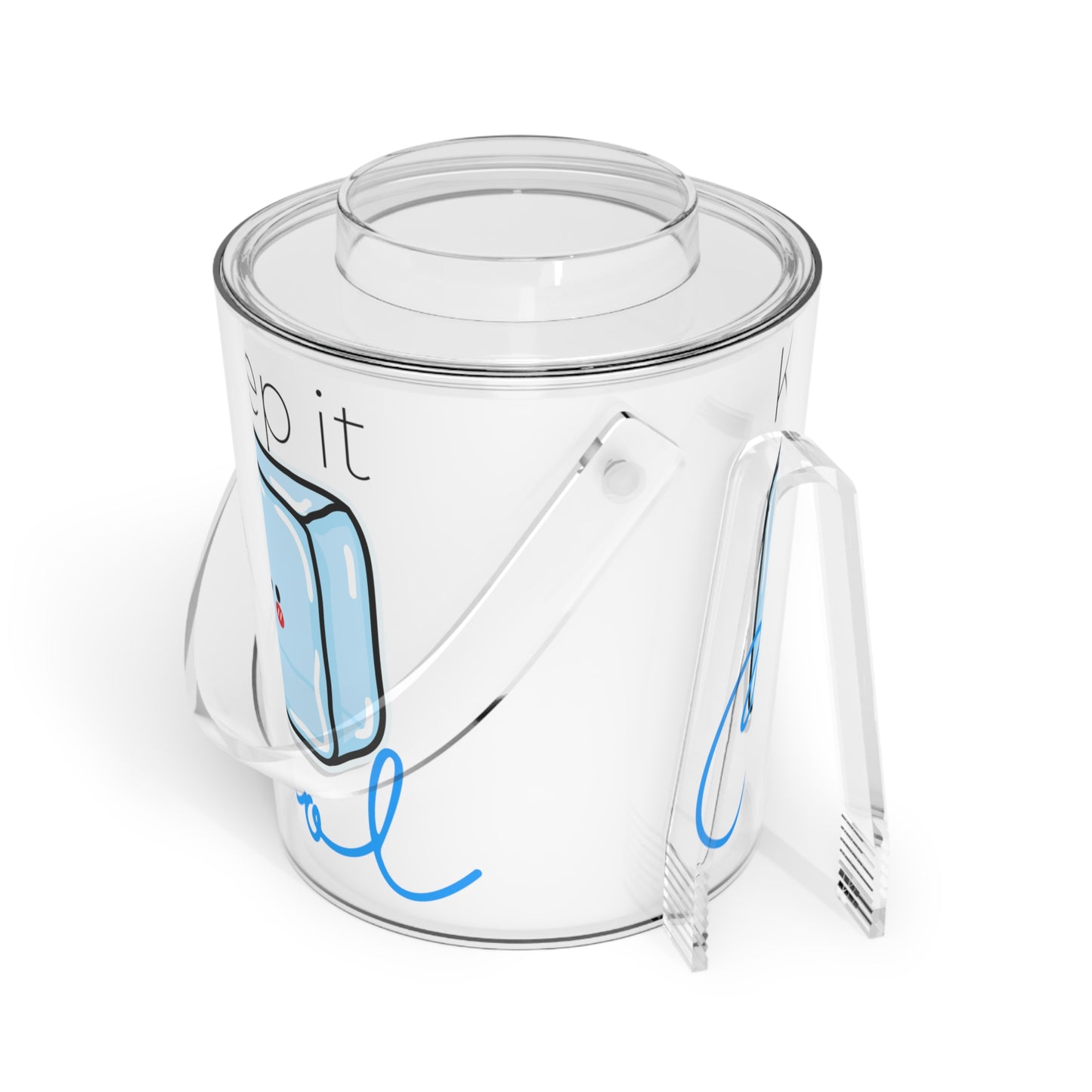 Keep It Cool Ice Bucket with Tongs