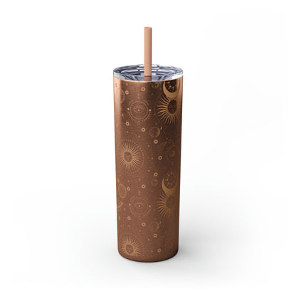 Celestial Skinny Tumbler with Straw