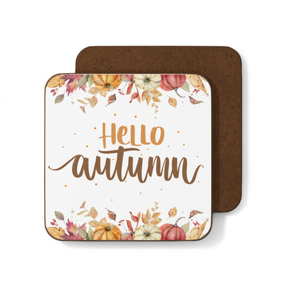 Hello Autumn Hardboard Back Coaster