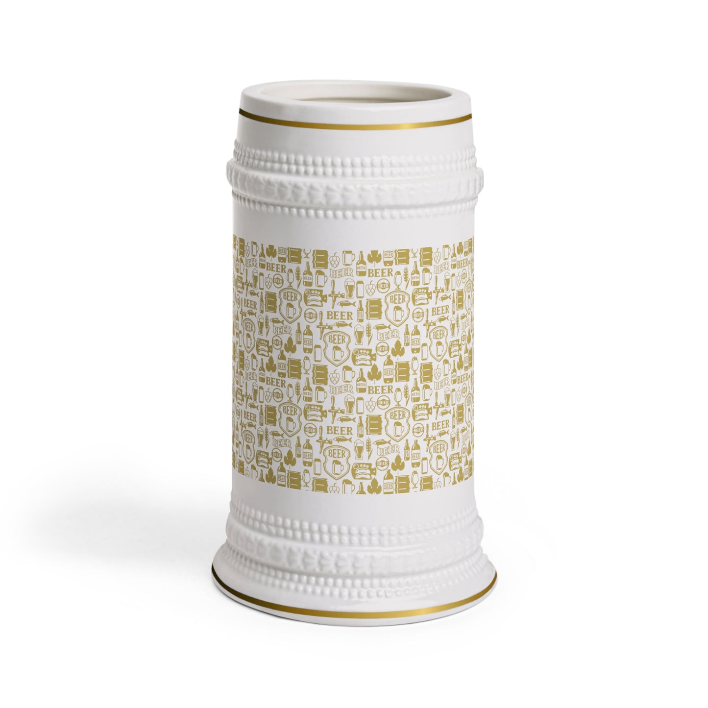 Gold Beer Stein Mug