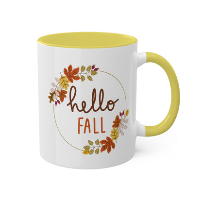 Hello Fall Colorful Mugs