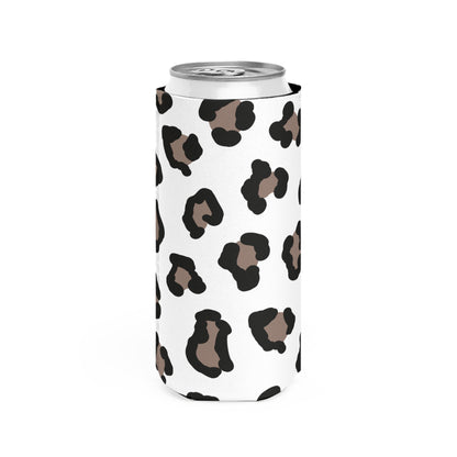 Leopard Print Slim Can Cooler