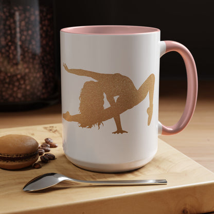 Gold Dancer Accent Coffee Mug