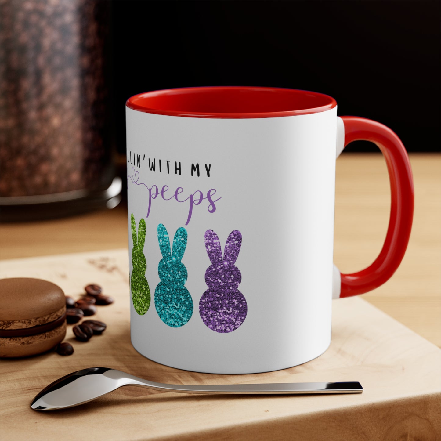 Easter Peeps Accent Mug