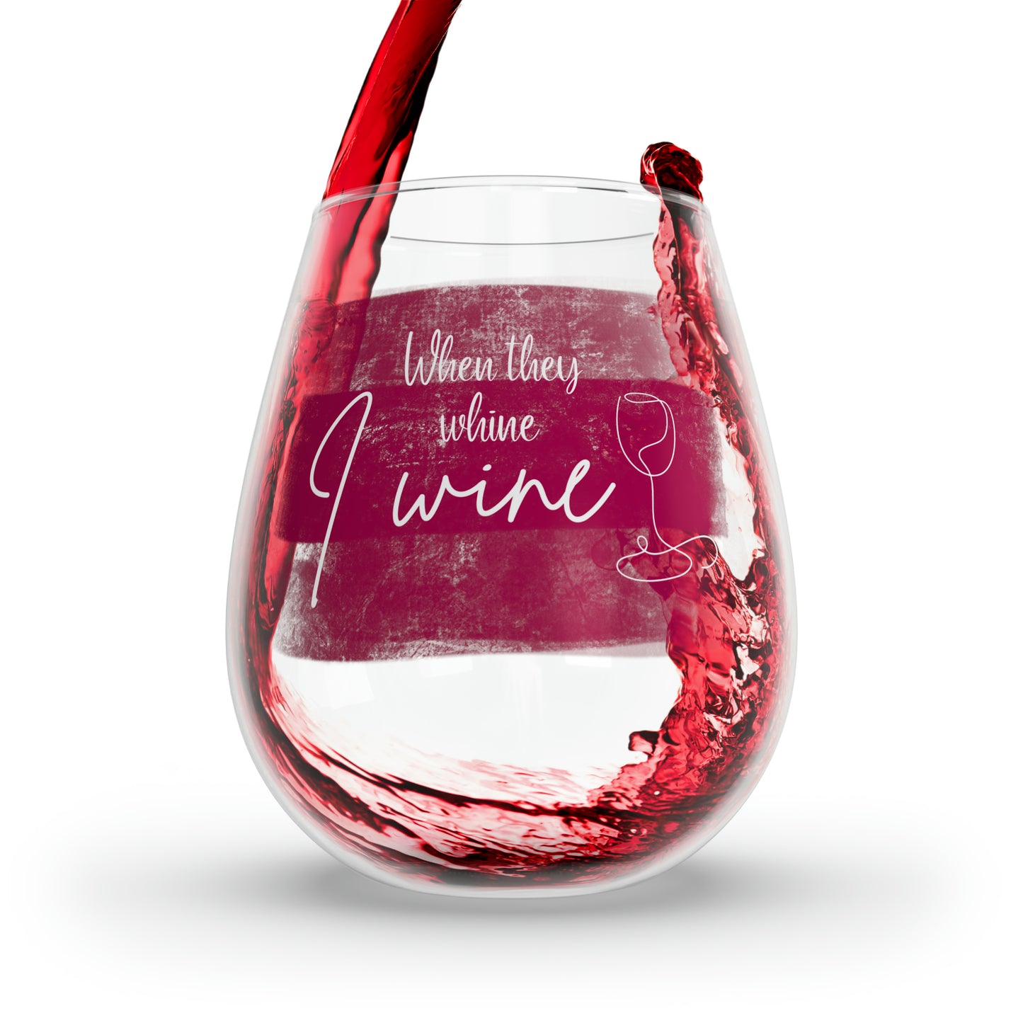 I Wine Stemless Wine Glass