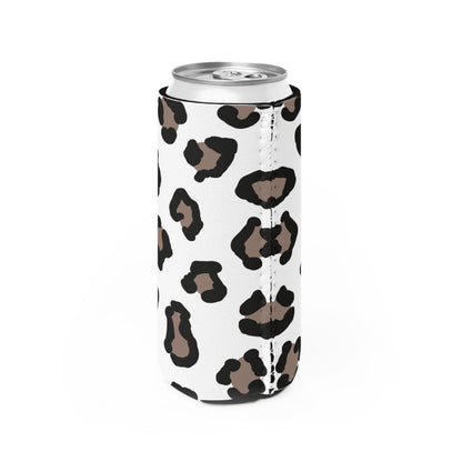 Leopard Print Slim Can Cooler