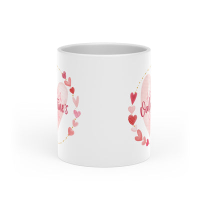 Valentine's Day Heart-Shaped Mug