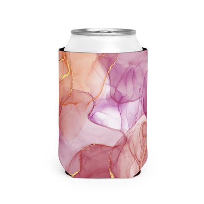 Pink Marble Can Cooler Sleeve